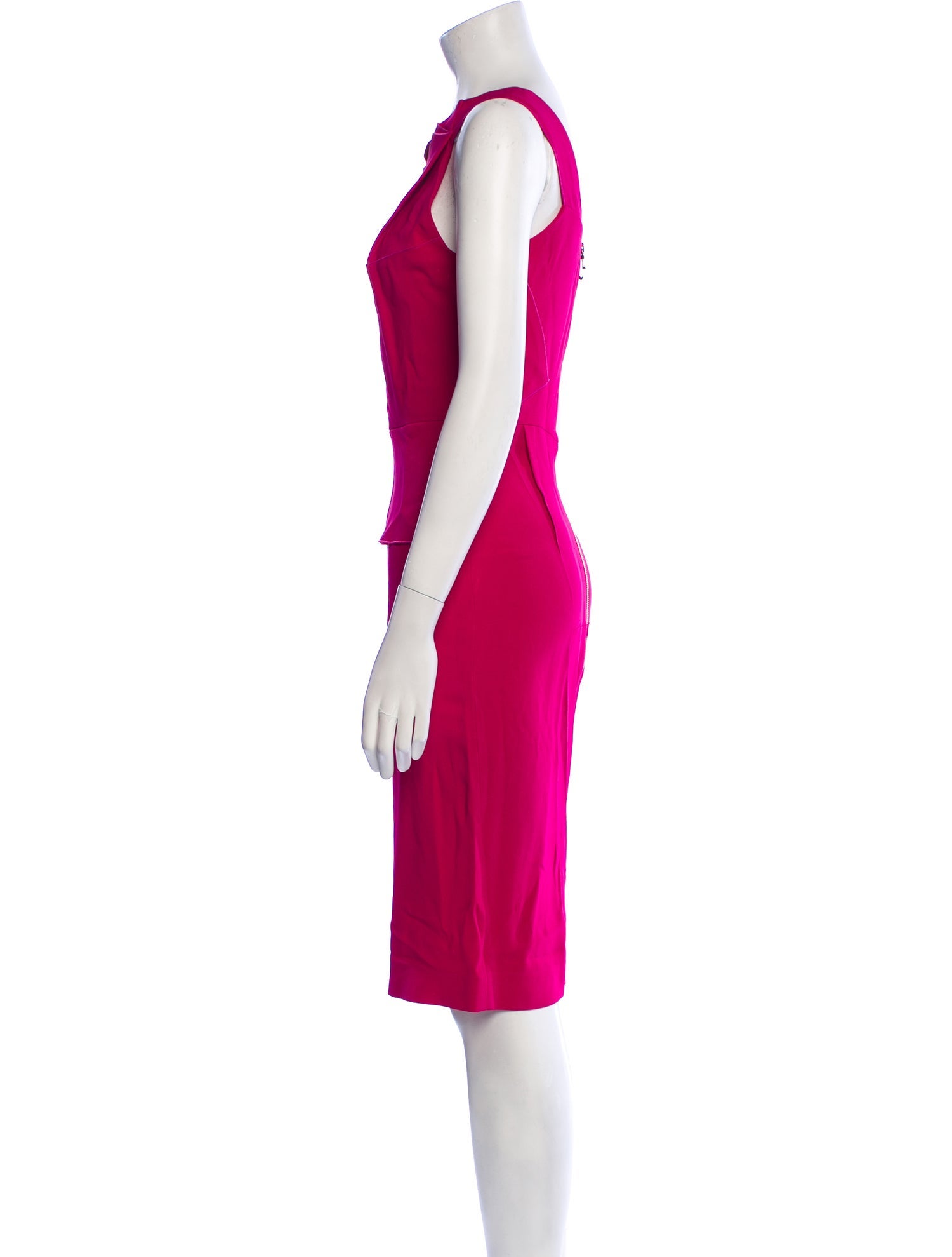 Roland Mouret V-Neck Knee-Length Dress