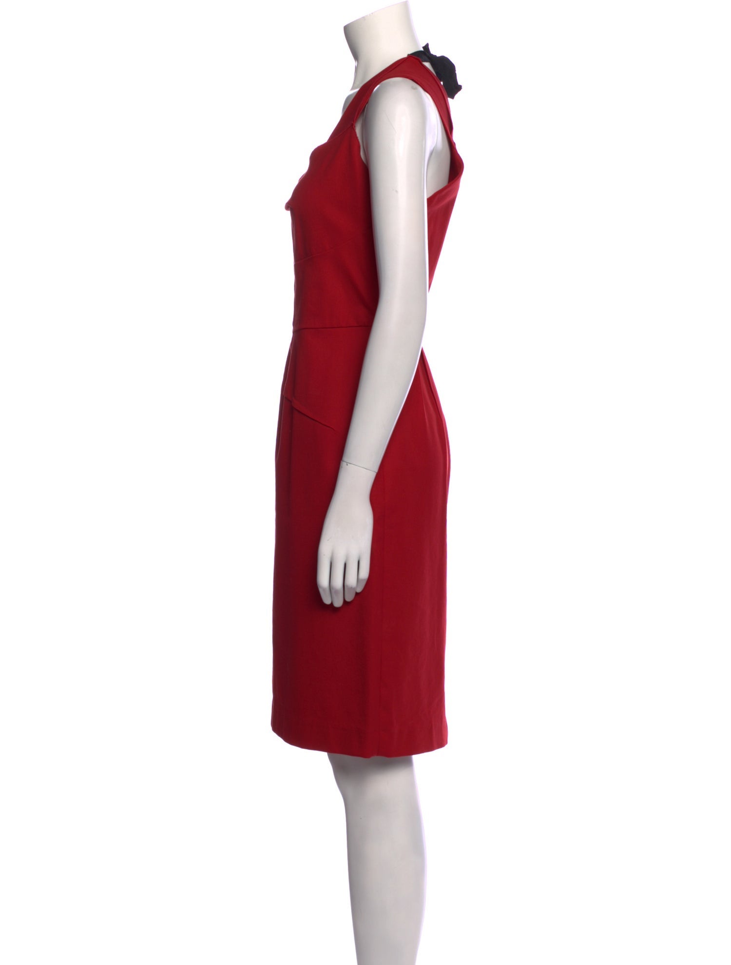 Roland Mouret V-Neck Knee-Length Dress