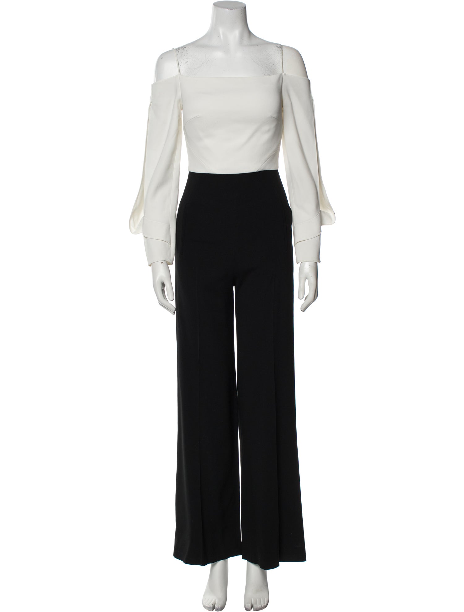 Roland Mouret Silk Square Neckline Jumpsuit
