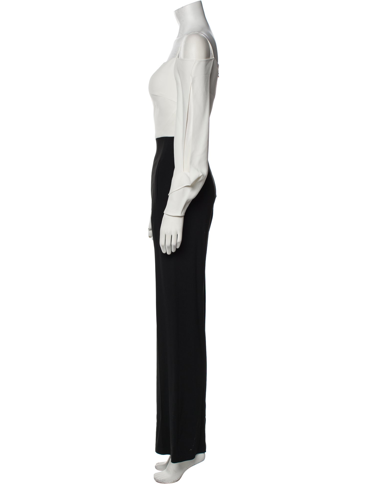 Roland Mouret Silk Square Neckline Jumpsuit