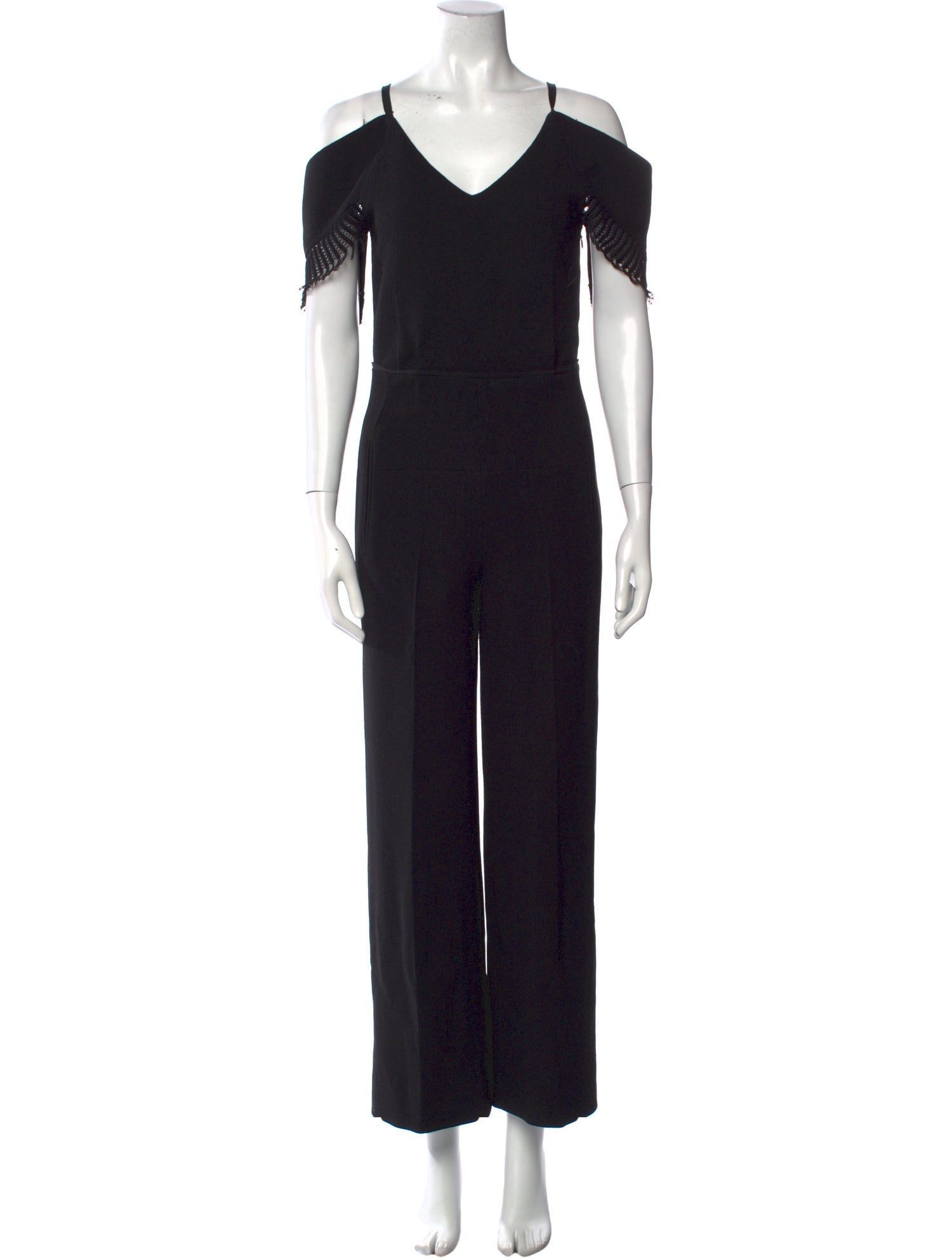 Roland Mouret Wool V-Neck Jumpsuit