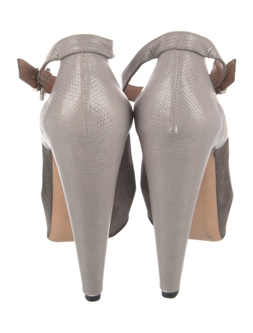 Roland Mouret Suede T-Strap Pumps