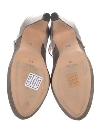 Roland Mouret Suede T-Strap Pumps