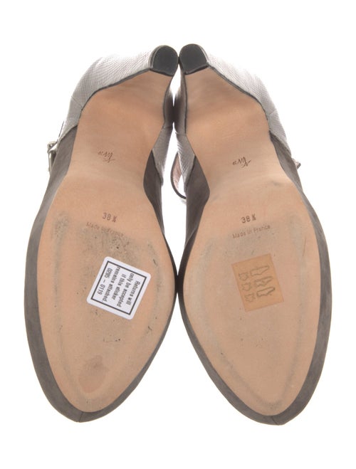 Roland Mouret Suede T-Strap Pumps