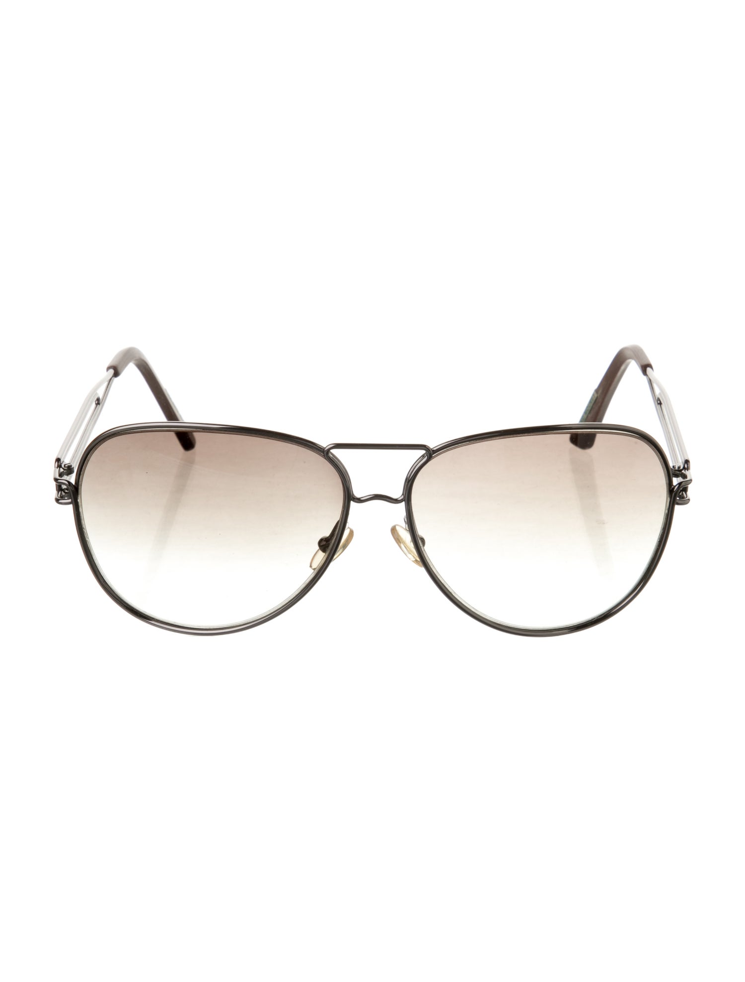 Roland Mouret Aviator Gradient Sunglasses