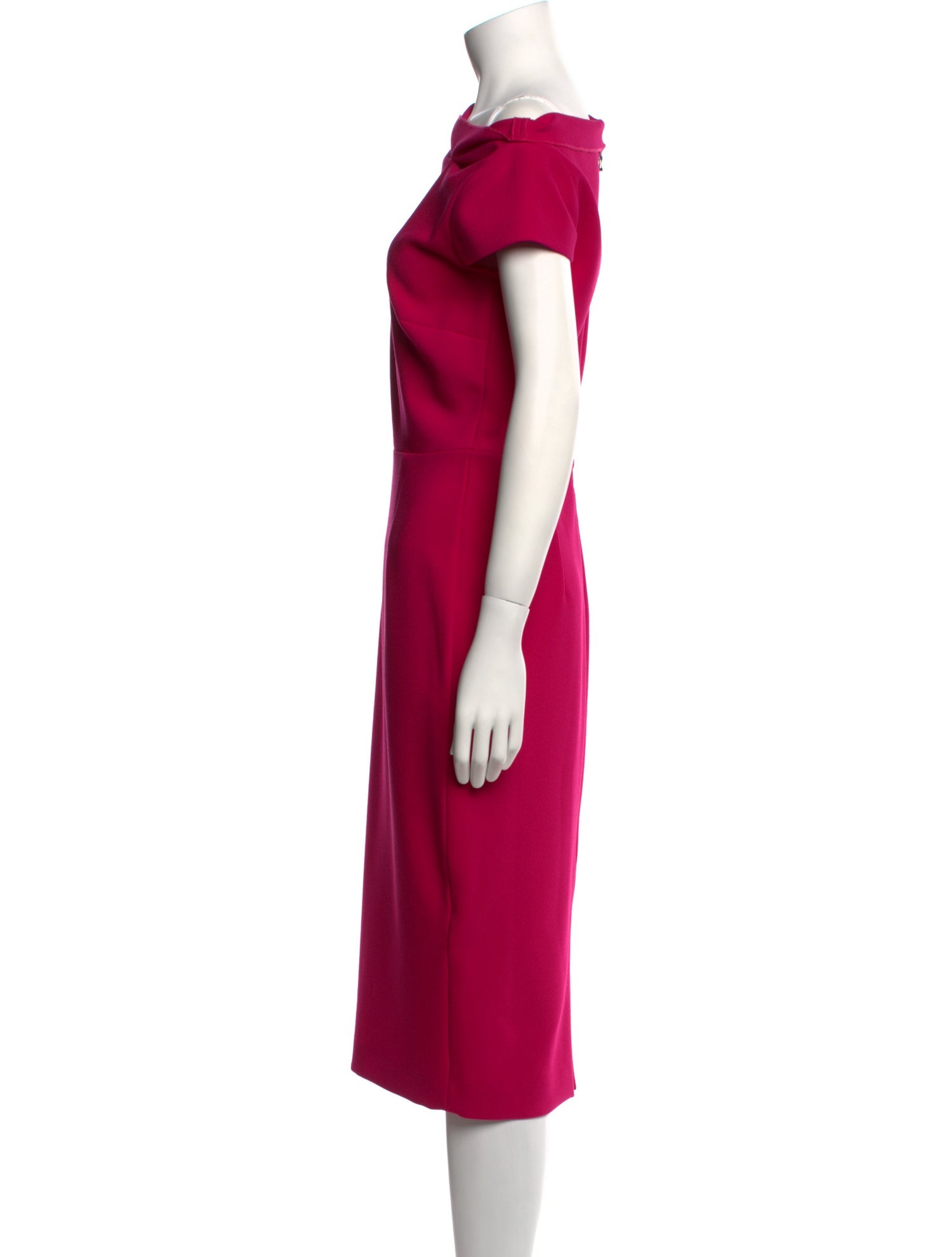 Roland Mouret Cowl Neck Midi Length Dress