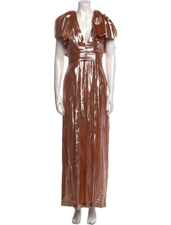 Roland Mouret Silk V-Neck Jumpsuit