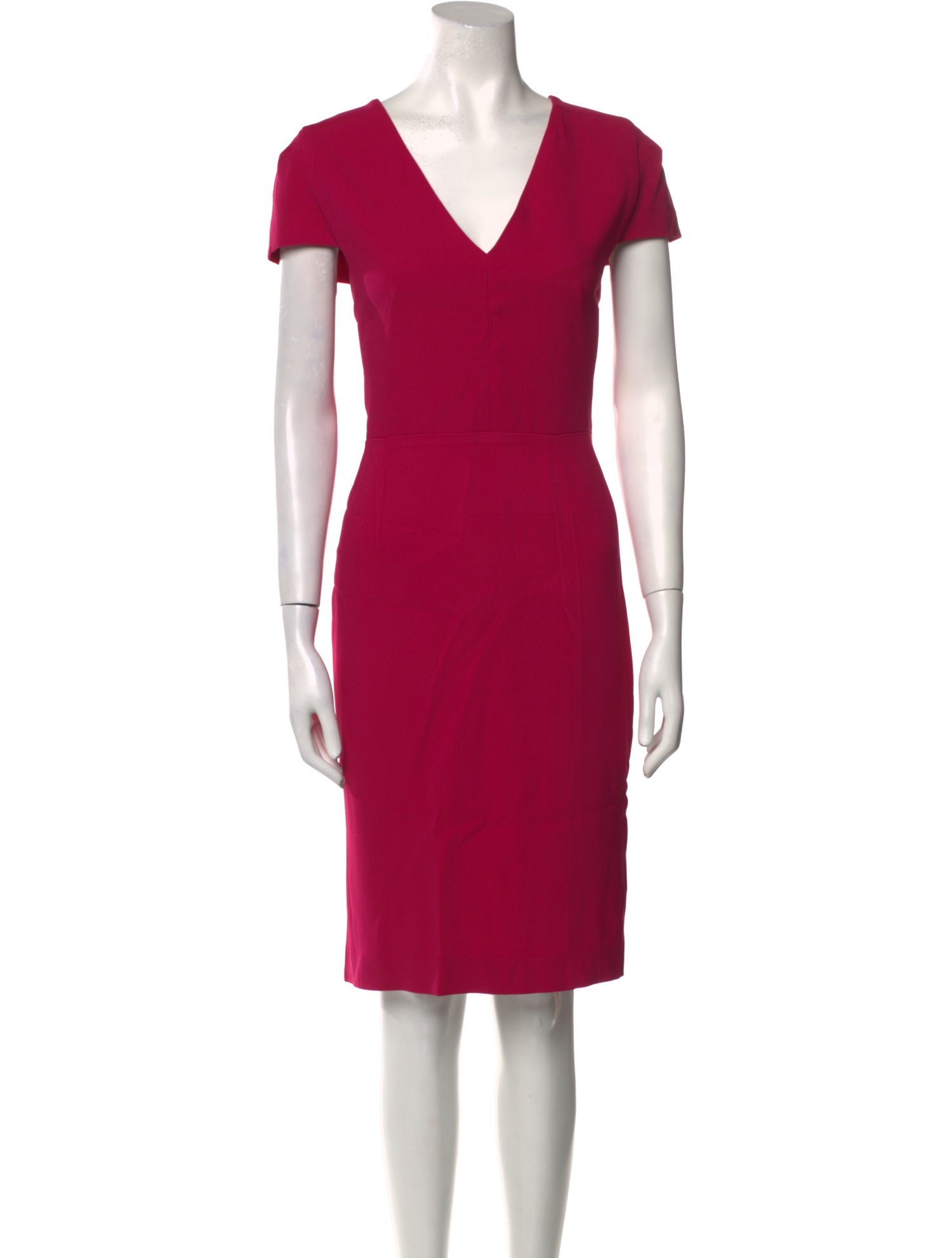 Roland Mouret V-Neck Knee-Length Dress
