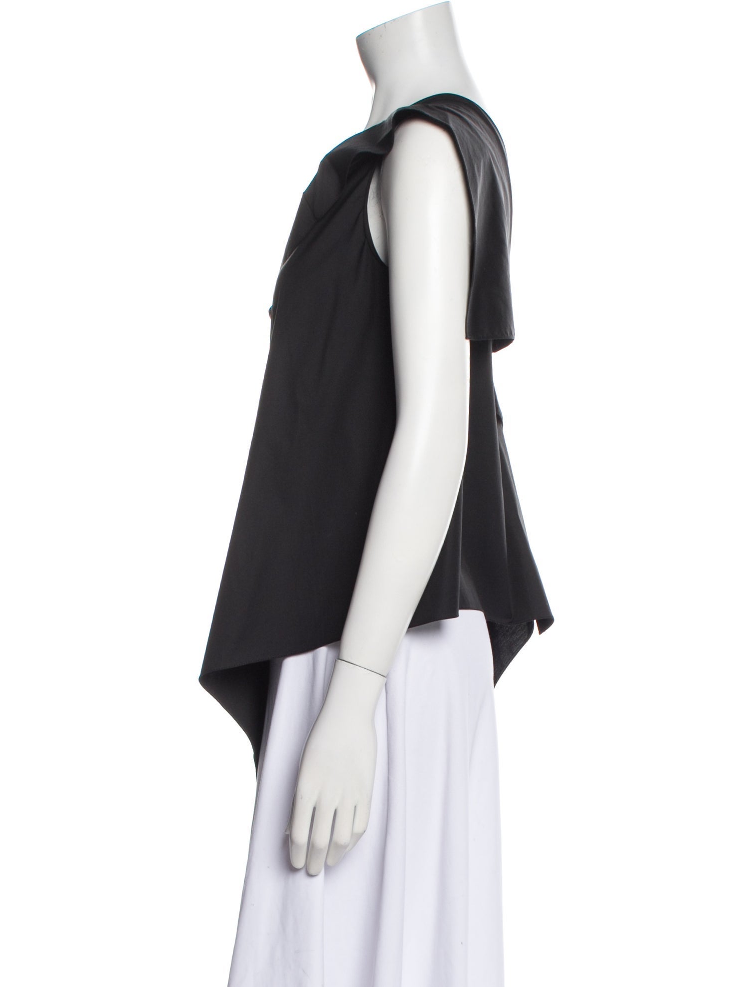 Roland Mouret One-Shoulder Sleeveless Top