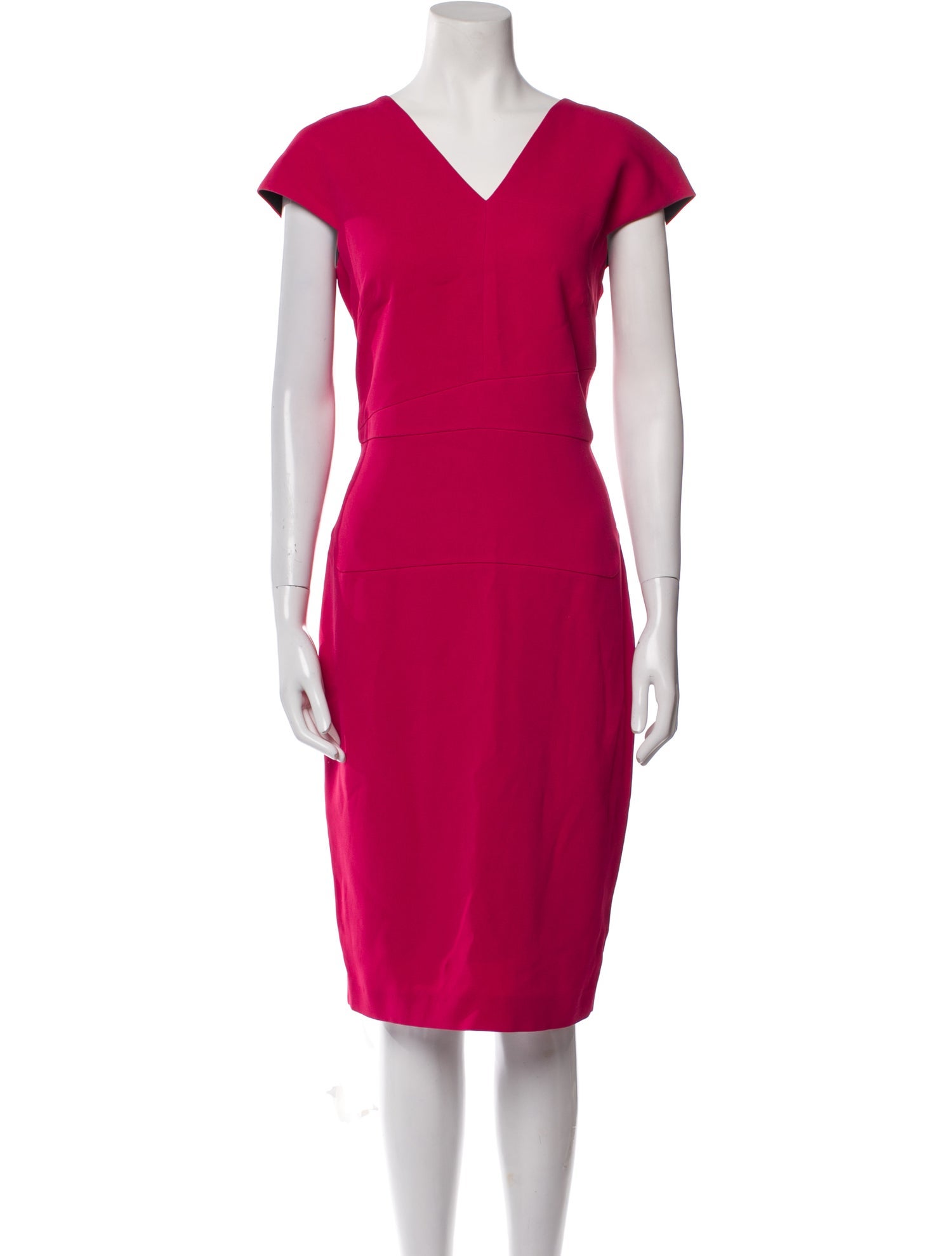 Roland Mouret V-Neck Midi Length Dress
