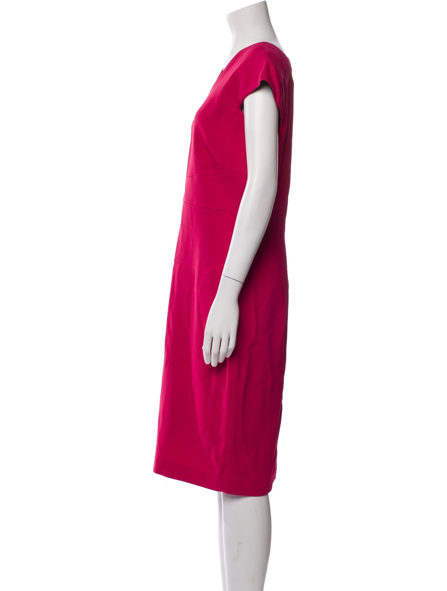 Roland Mouret V-Neck Midi Length Dress