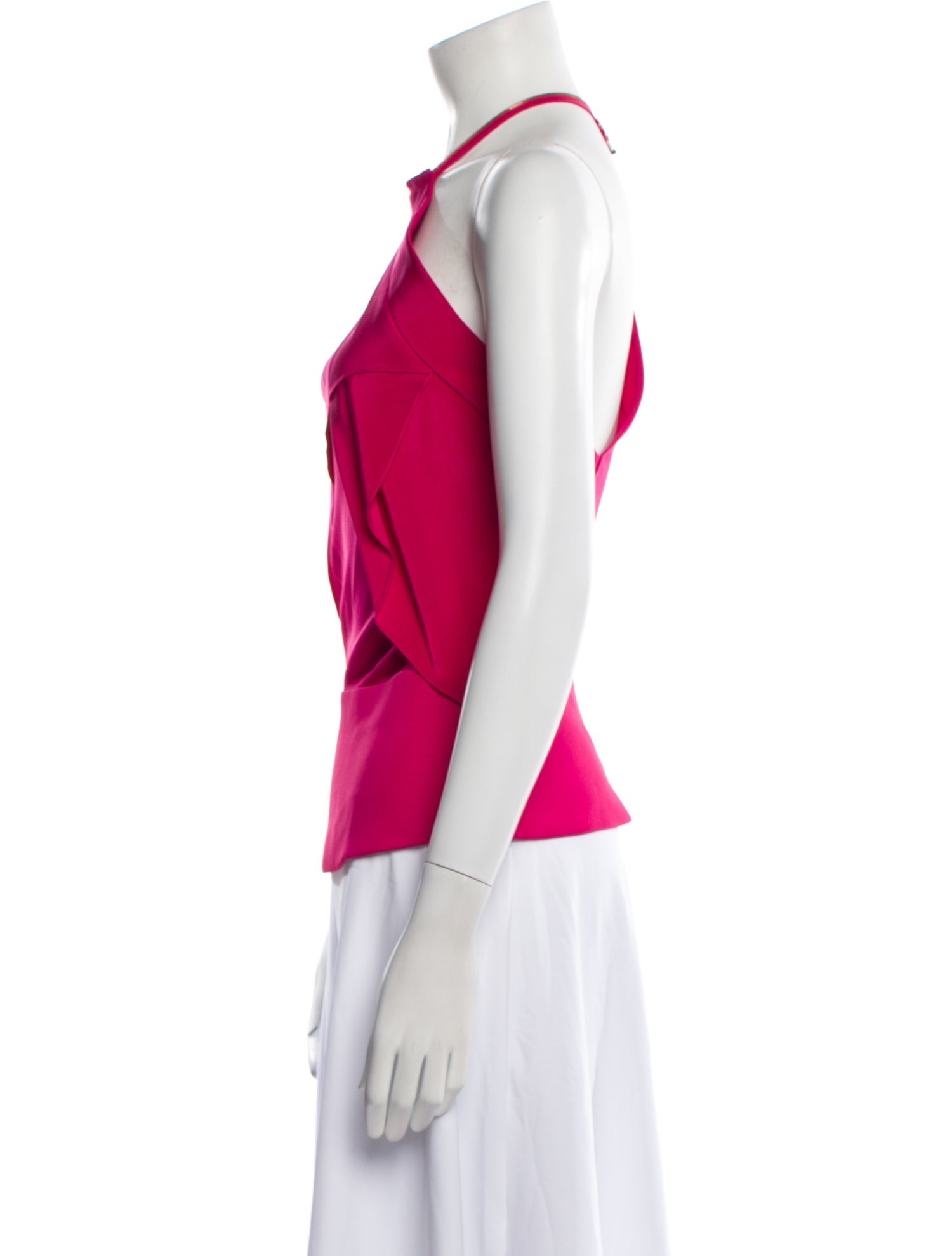 Roland Mouret Wool Halterneck Blouse