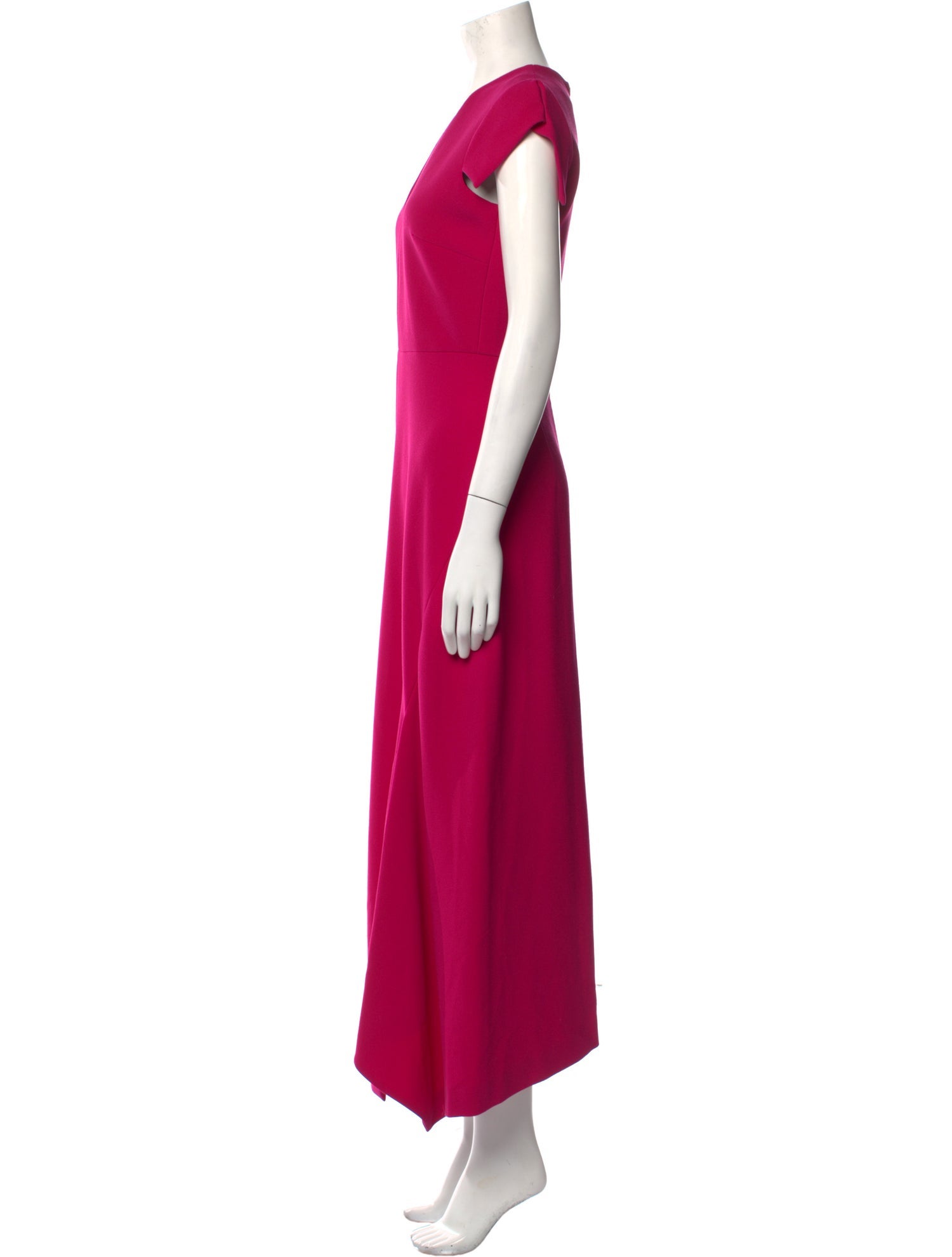 Roland Mouret V-Neck Long Dress