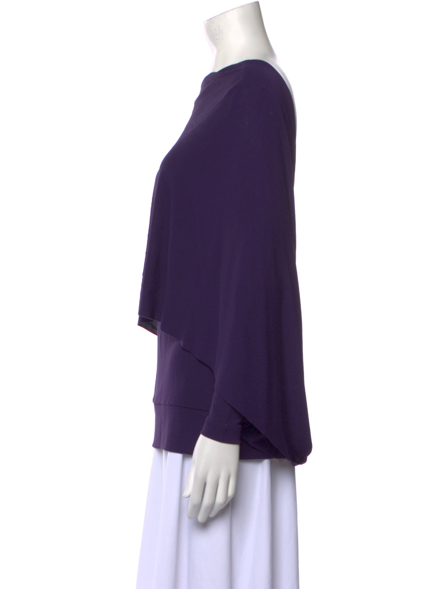 Roland Mouret Bateau Neckline Long Sleeve Blouse