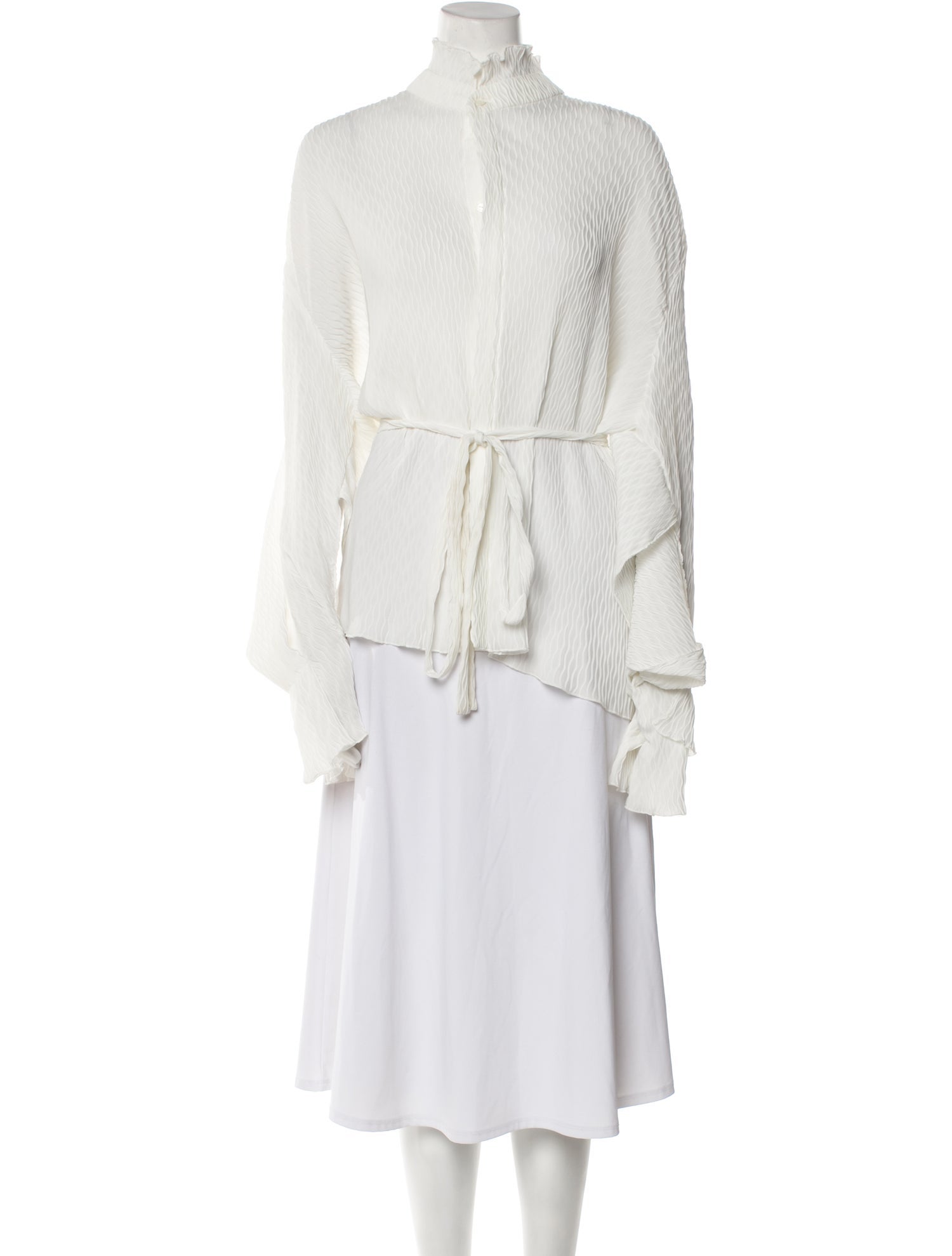 Roland Mouret Mock Neck Long Sleeve Tunic