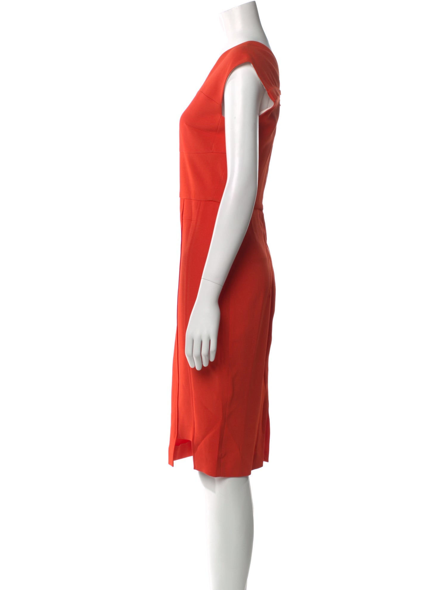Roland Mouret V-Neck Knee-Length Dress