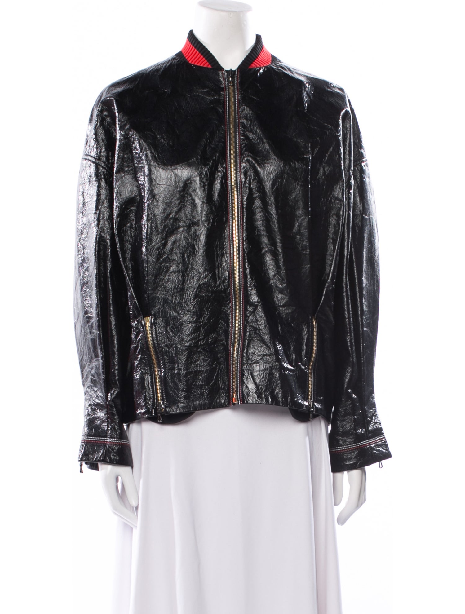 Roland Mouret Leather Bomber Jacket