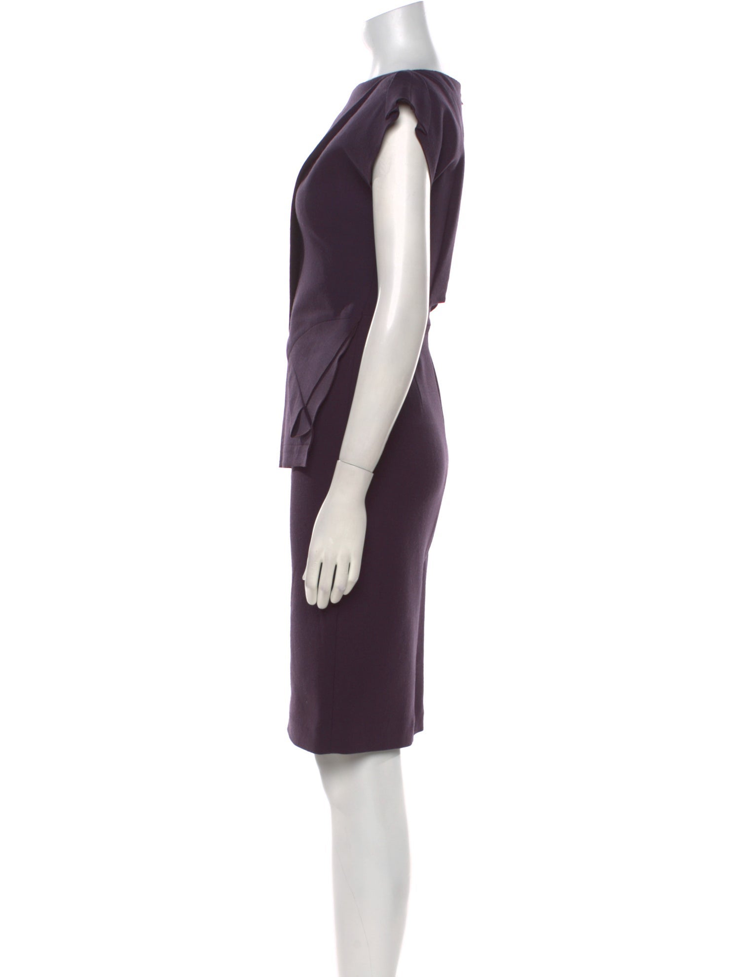 Roland Mouret Wool Knee-Length Dress