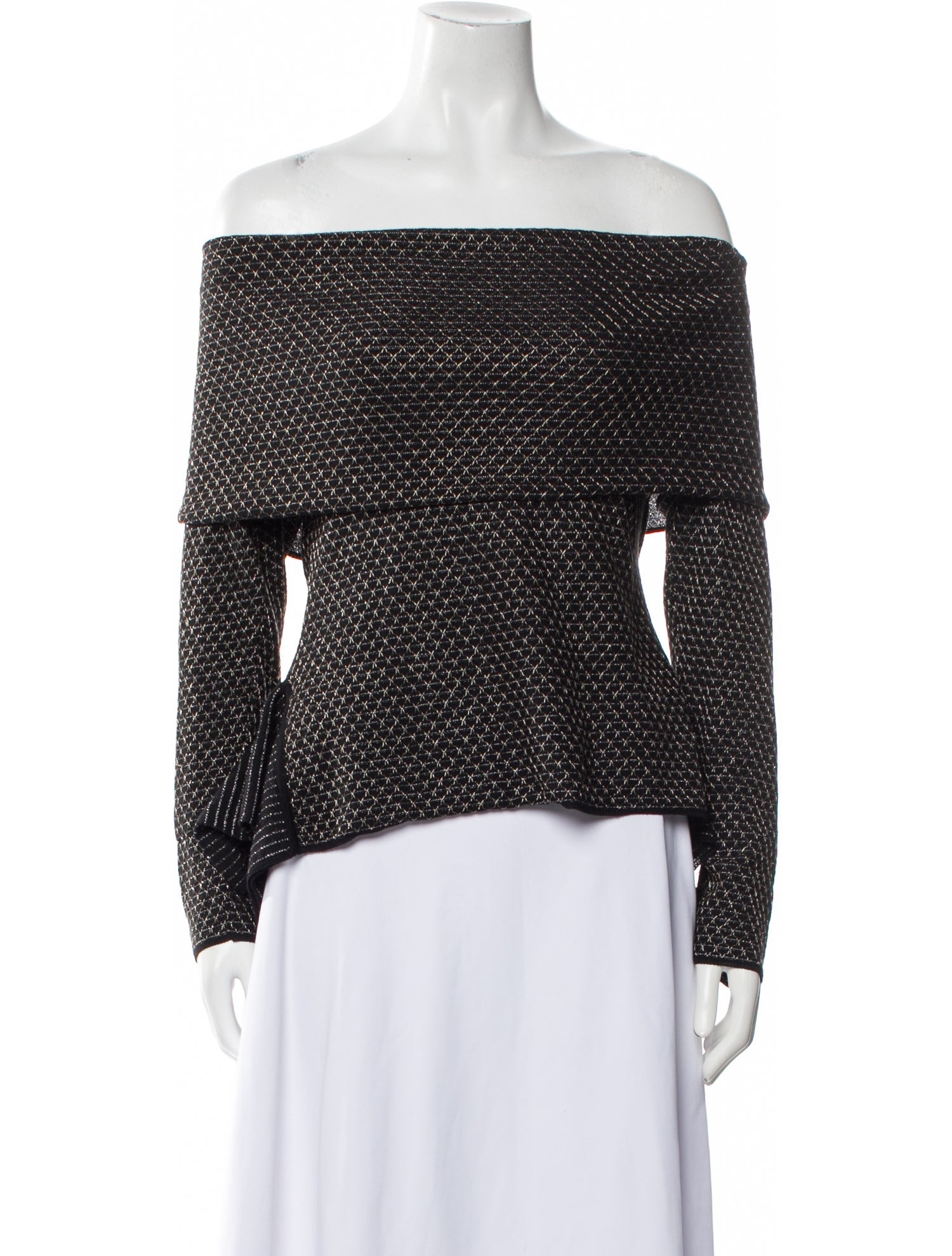 Roland Mouret Wool Off-The-Shoulder Sweater