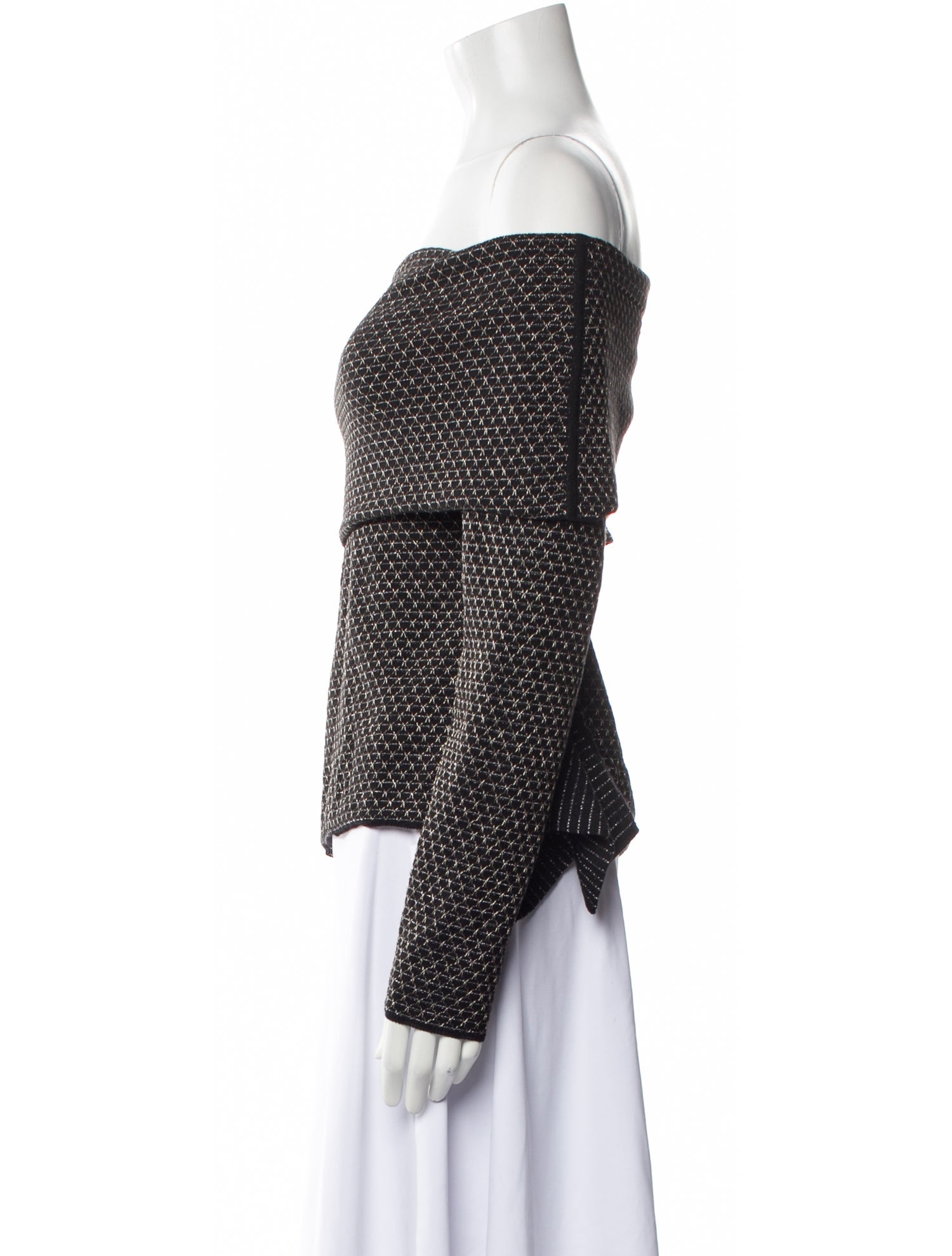 Roland Mouret Wool Off-The-Shoulder Sweater