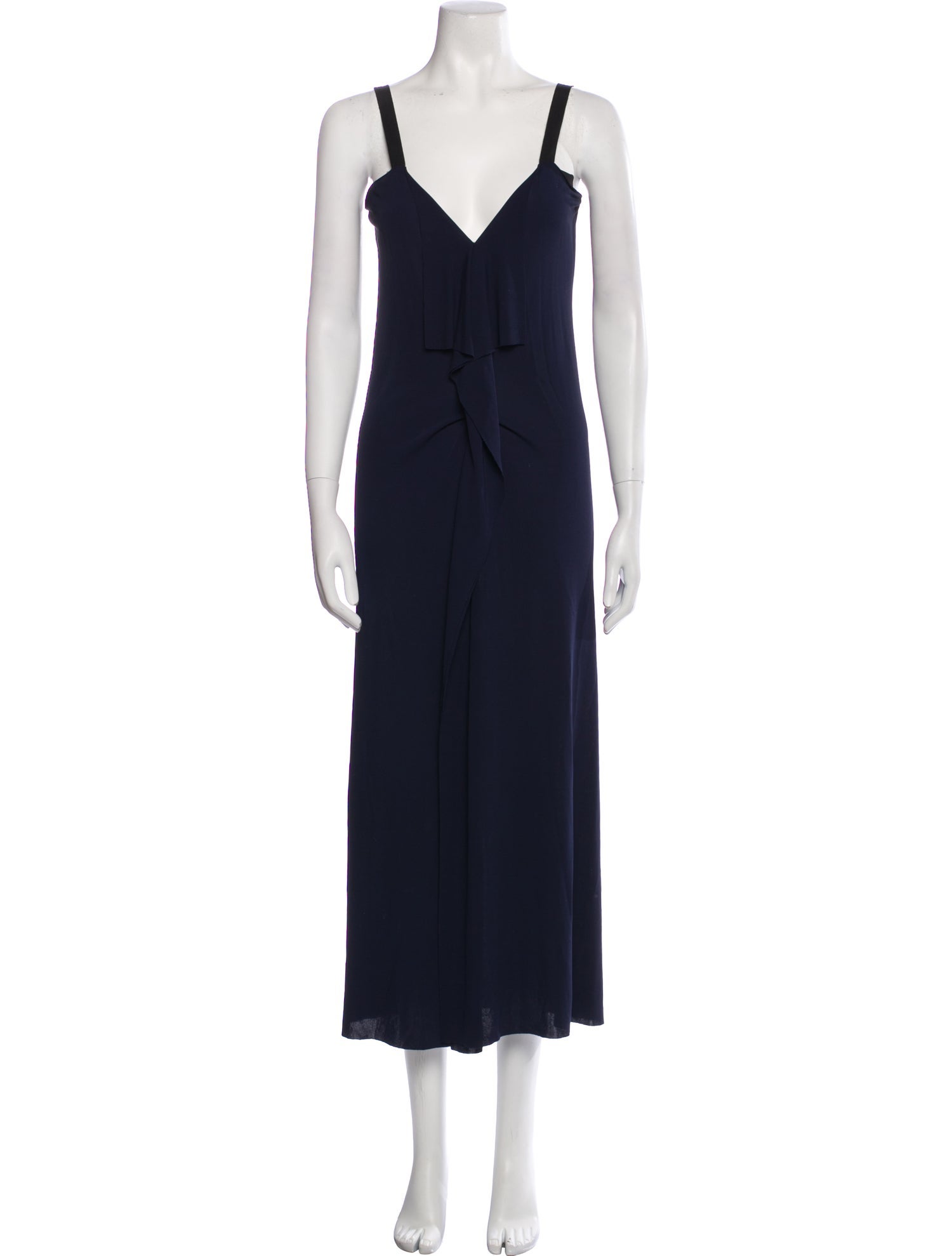 Roland Mouret V-Neck Midi Length Dress