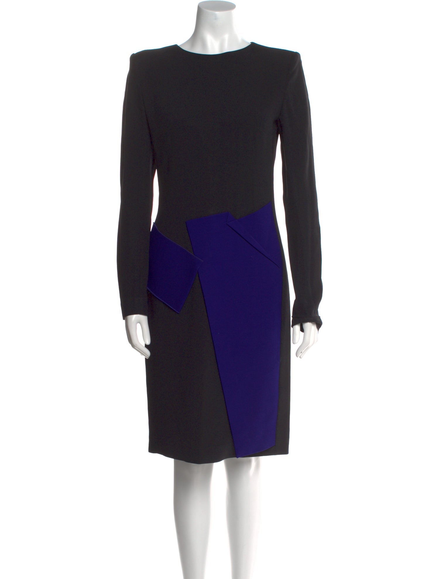 Roland Mouret Colorblock Pattern Knee-Length Dress