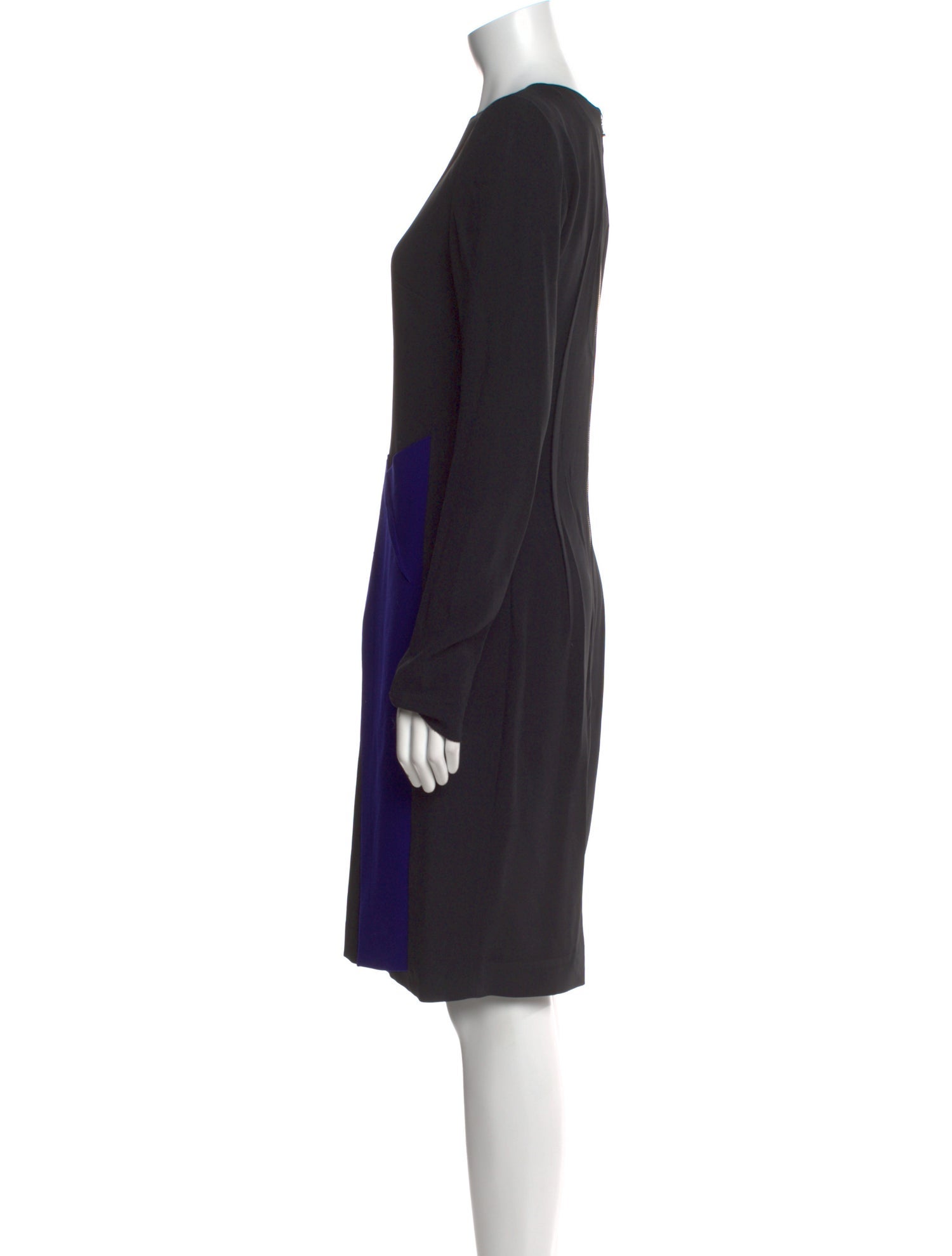 Roland Mouret Colorblock Pattern Knee-Length Dress