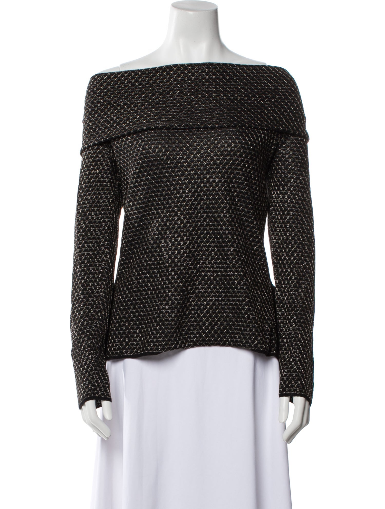 Roland Mouret Wool Off-The-Shoulder Sweater