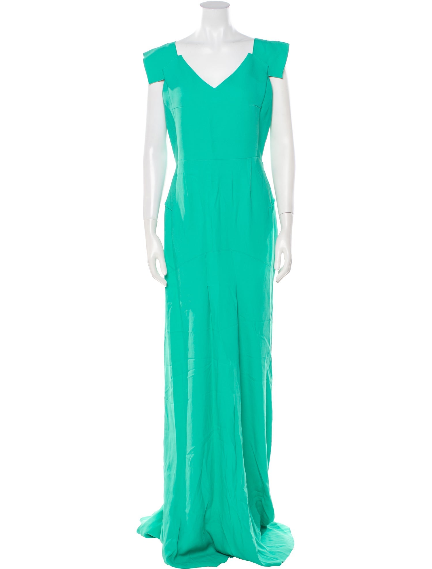 Roland Mouret V-Neck Long Dress