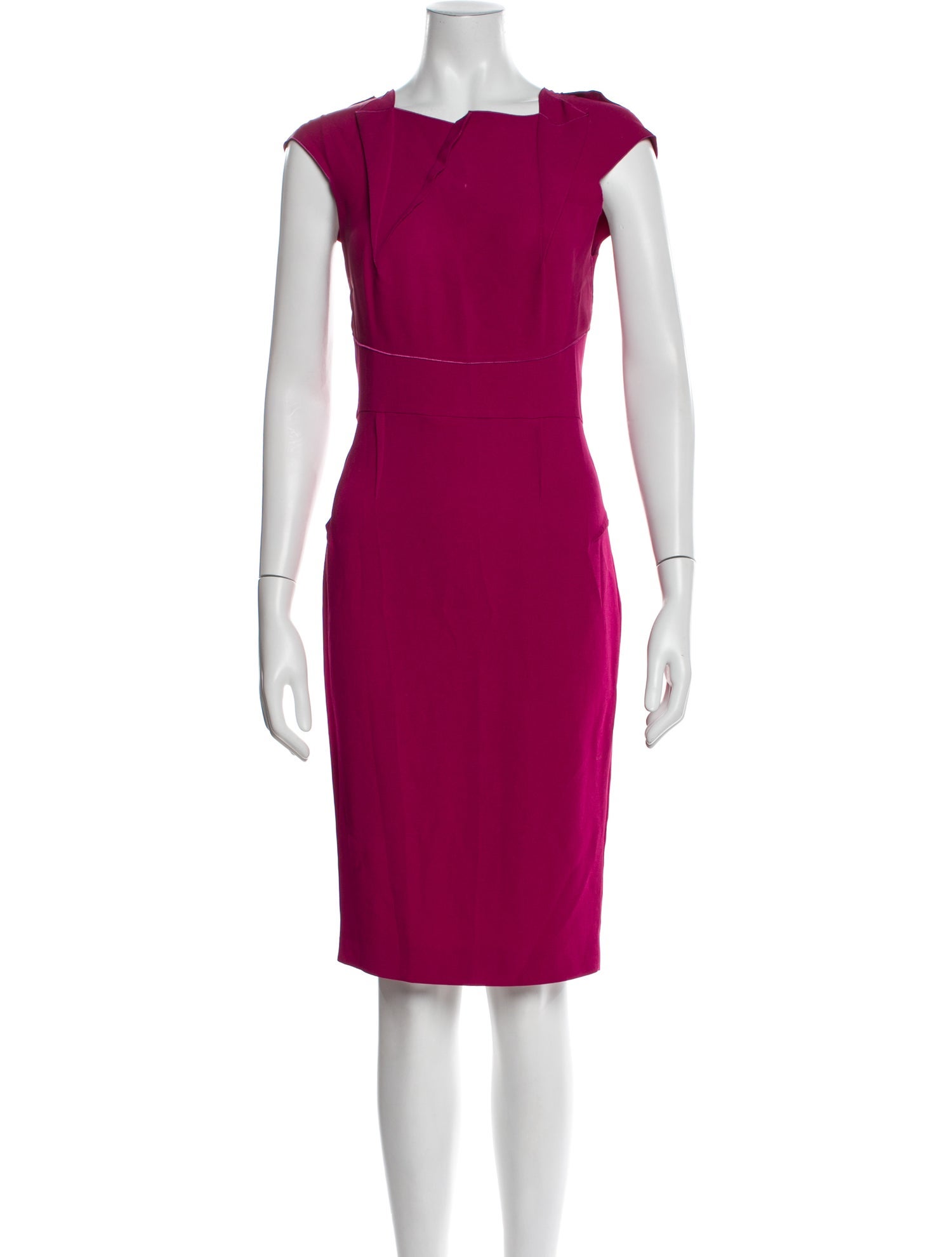 Roland Mouret Square Neckline Knee-Length Dress