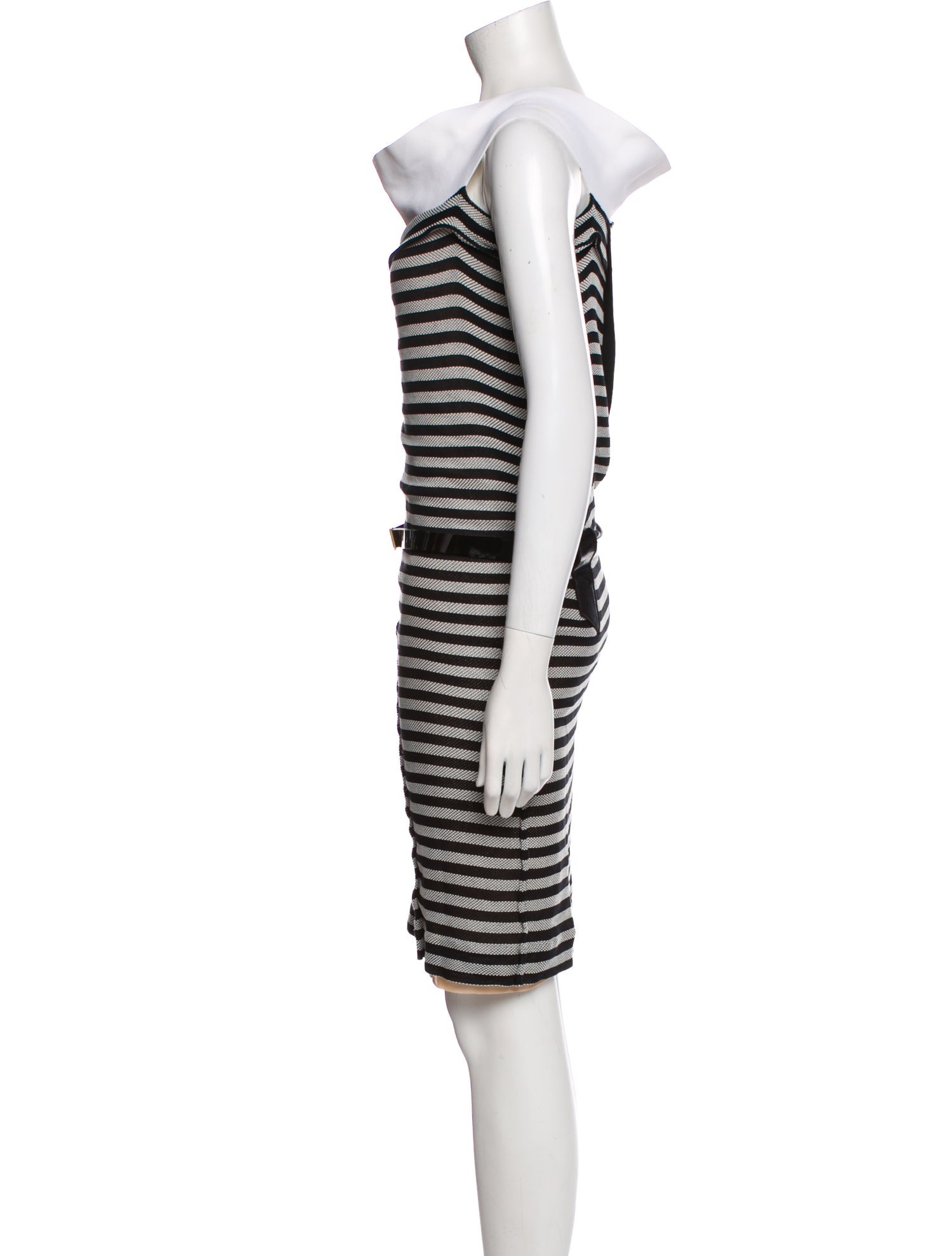 Roland Mouret Striped Knee-Length Dress