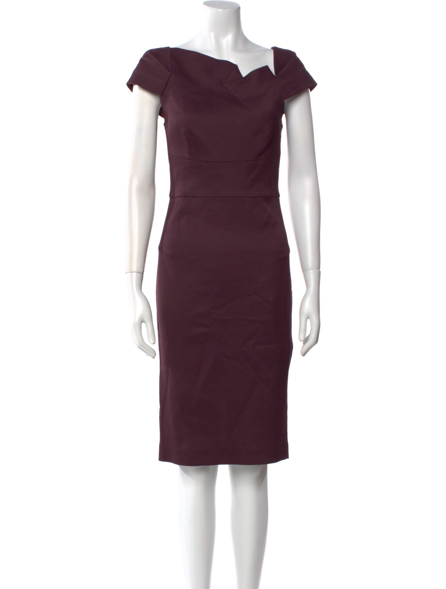 Roland Mouret One-Shoulder Knee-Length Dress