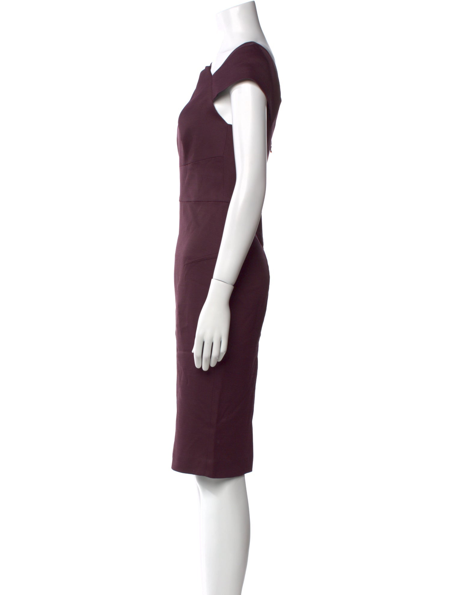 Roland Mouret One-Shoulder Knee-Length Dress