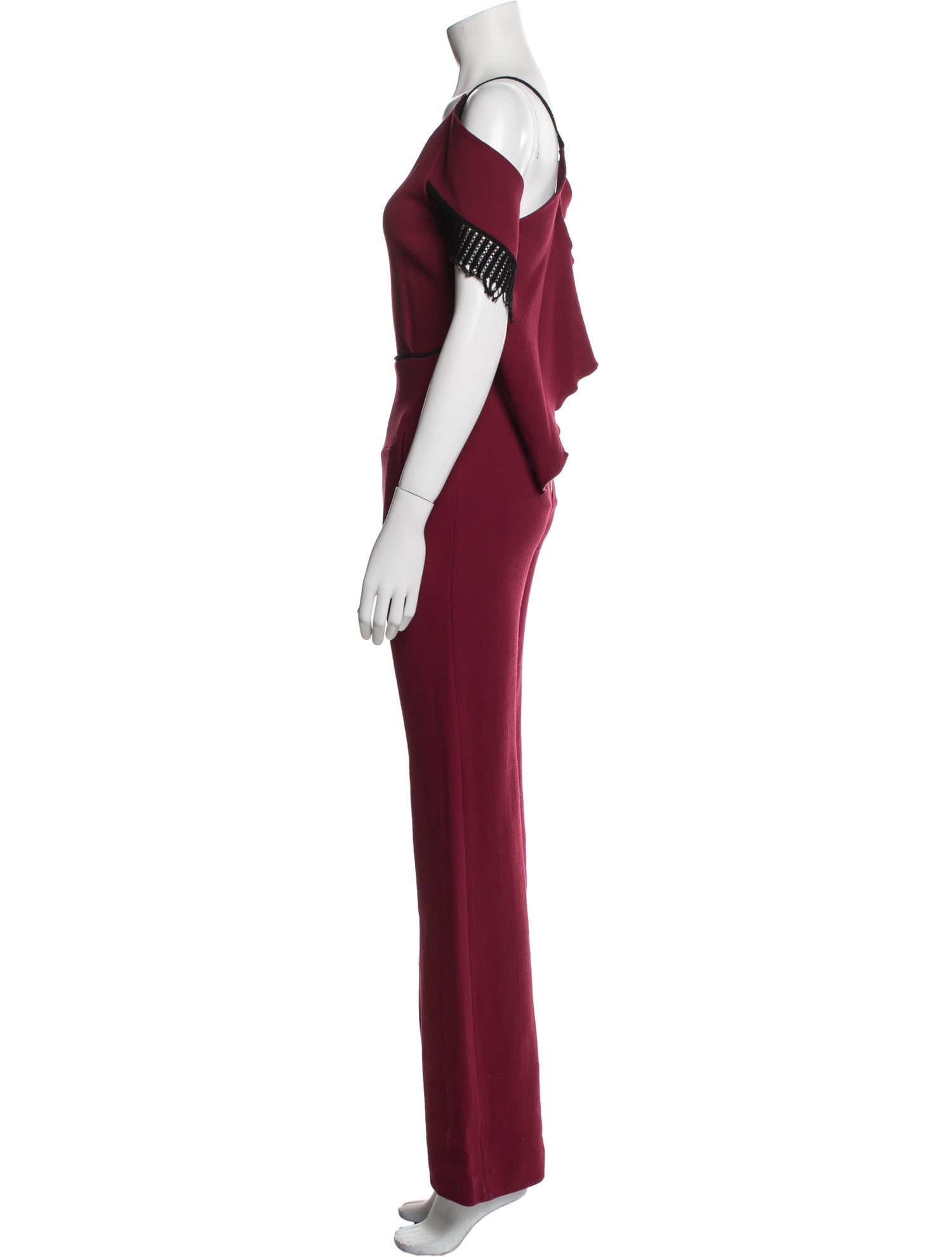 Roland Mouret Silk V-Neck Jumpsuit