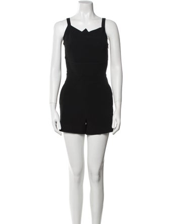 Roland Mouret Square Neckline Romper