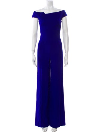 Roland Mouret Wool Off-The-Shoulder Jumpsuit