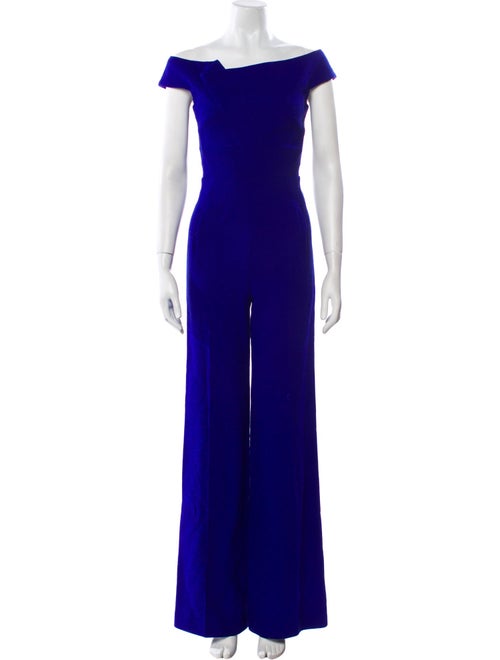 Roland Mouret Wool Off-The-Shoulder Jumpsuit