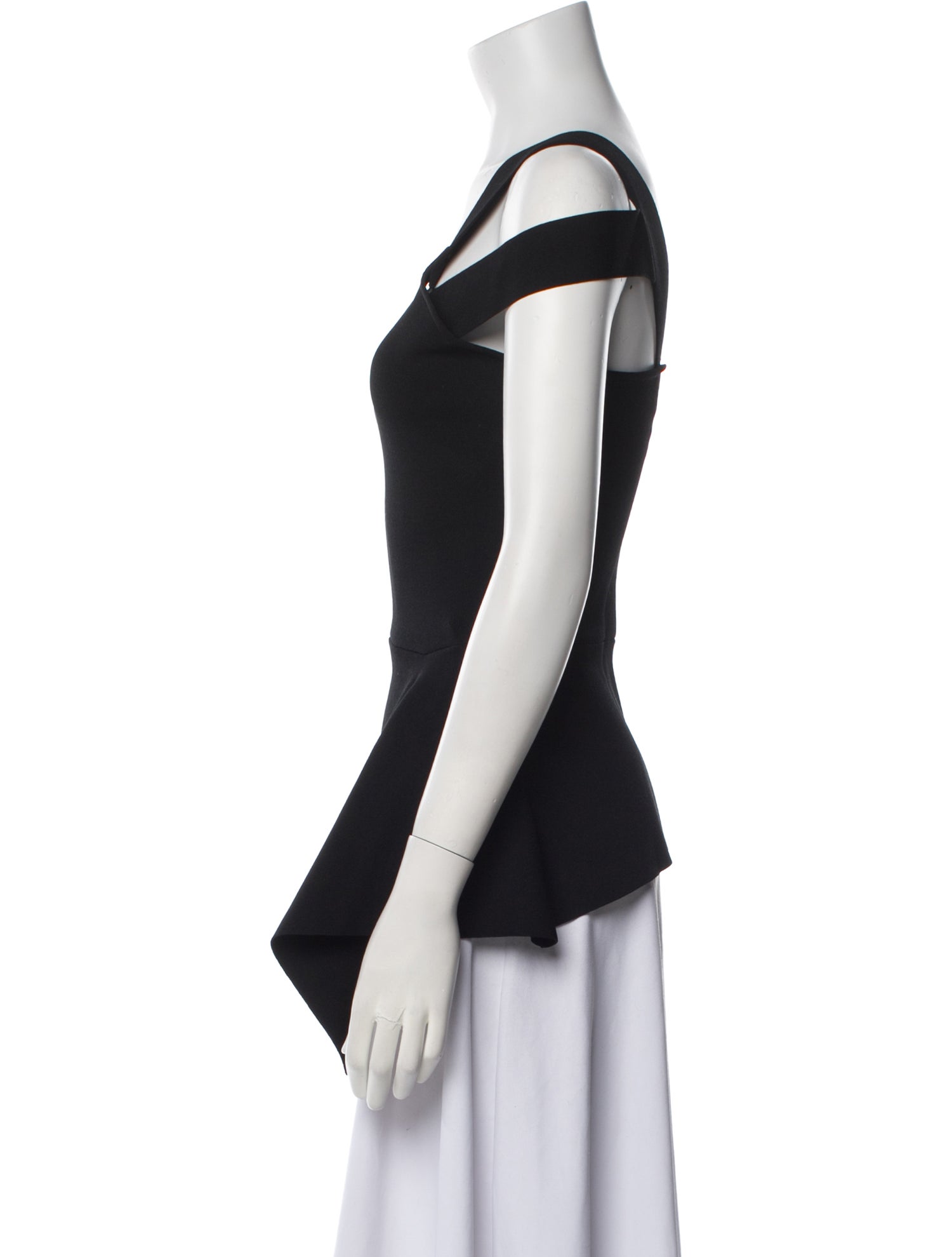 Roland Mouret One-Shoulder Sleeveless Top