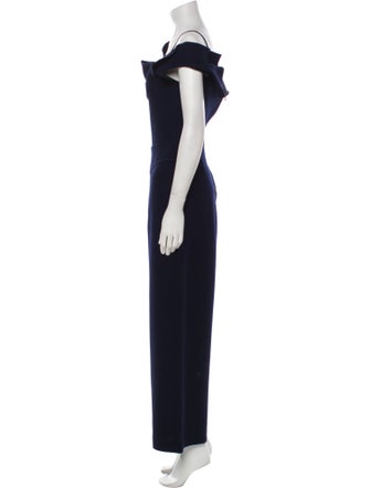 Roland Mouret Wool One-Shoulder Jumpsuit