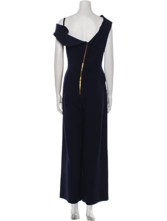 Roland Mouret Wool One-Shoulder Jumpsuit