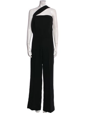 Roland Mouret Wool One-Shoulder Jumpsuit