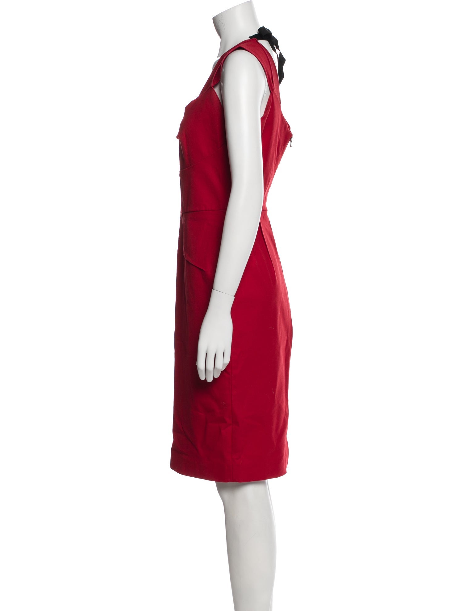 Roland Mouret V-Neck Knee-Length Dress