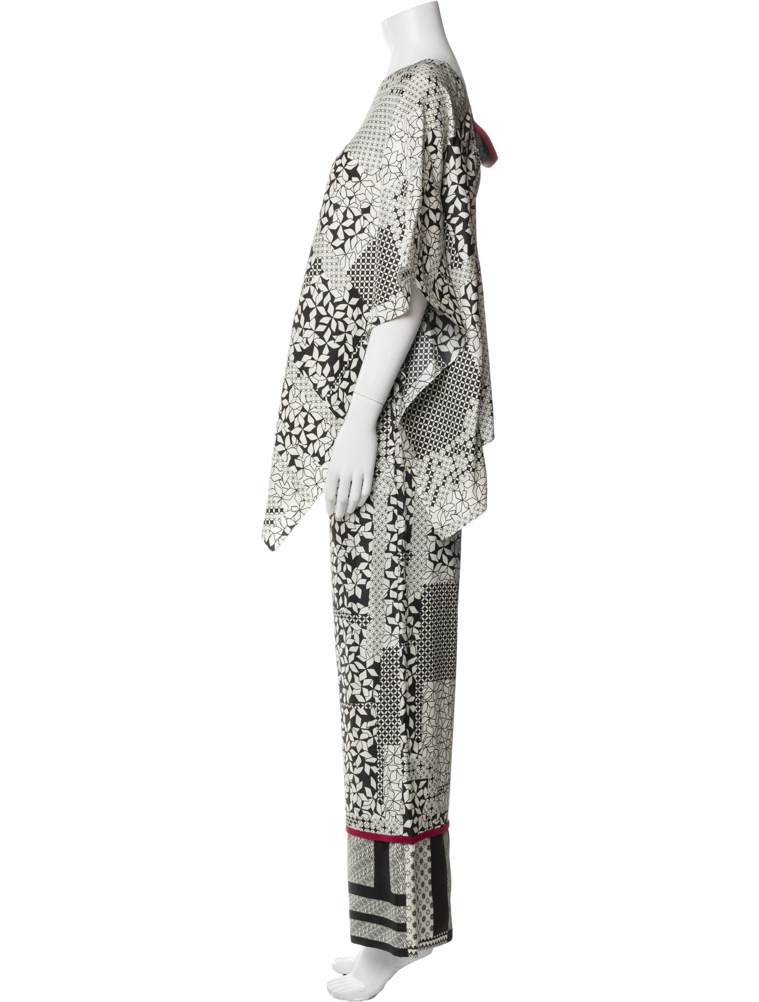 Roland Mouret Silk Printed Pant Set