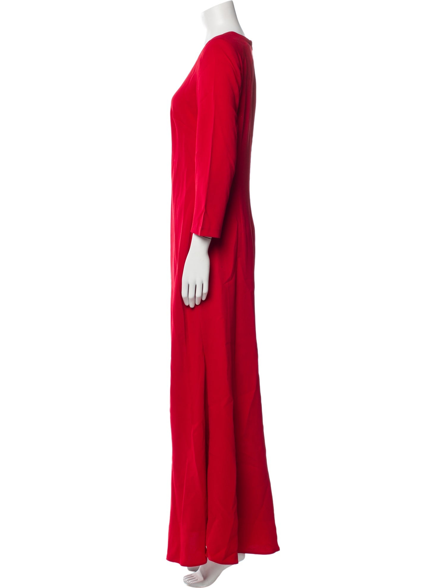 Roland Mouret V-Neck Long Dress