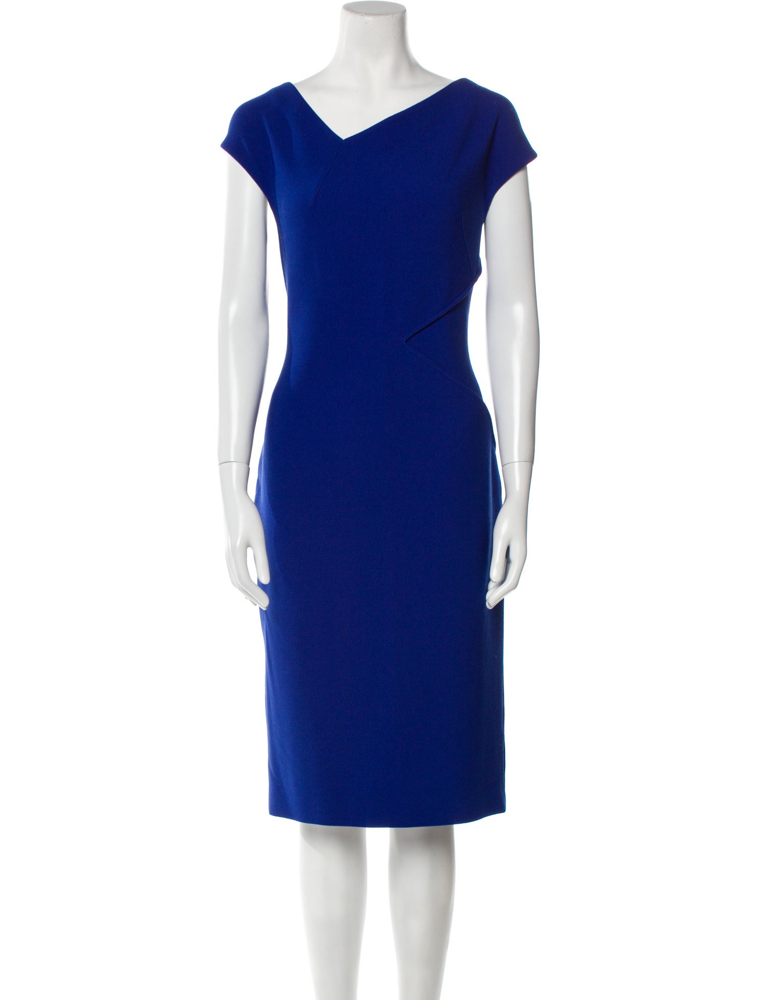 Roland Mouret V-Neck Midi Length Dress