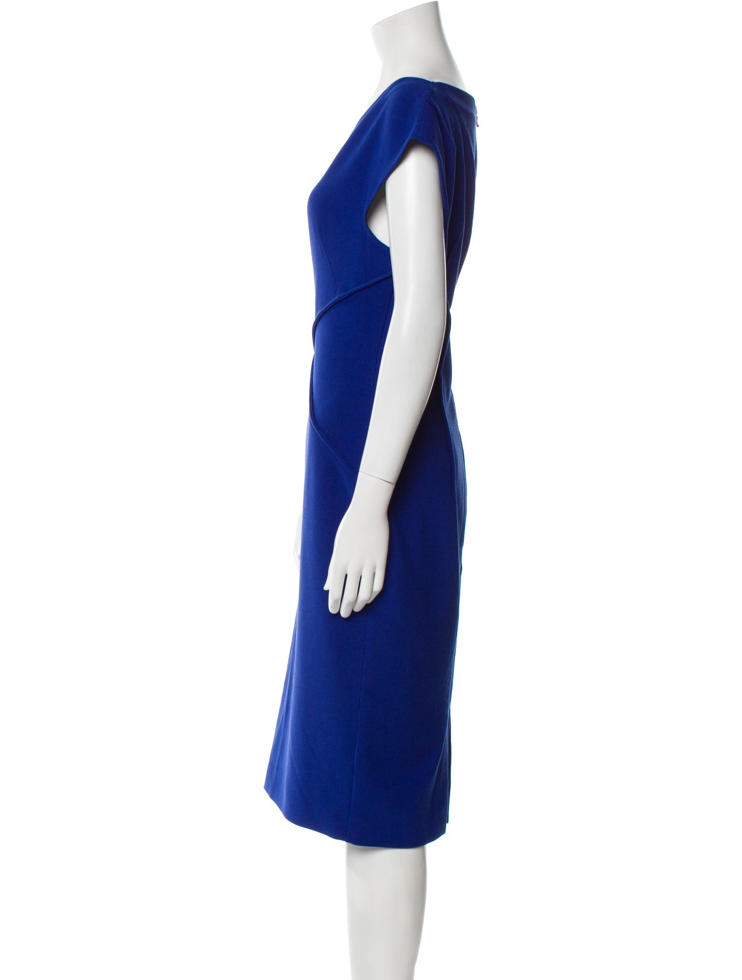 Roland Mouret V-Neck Midi Length Dress