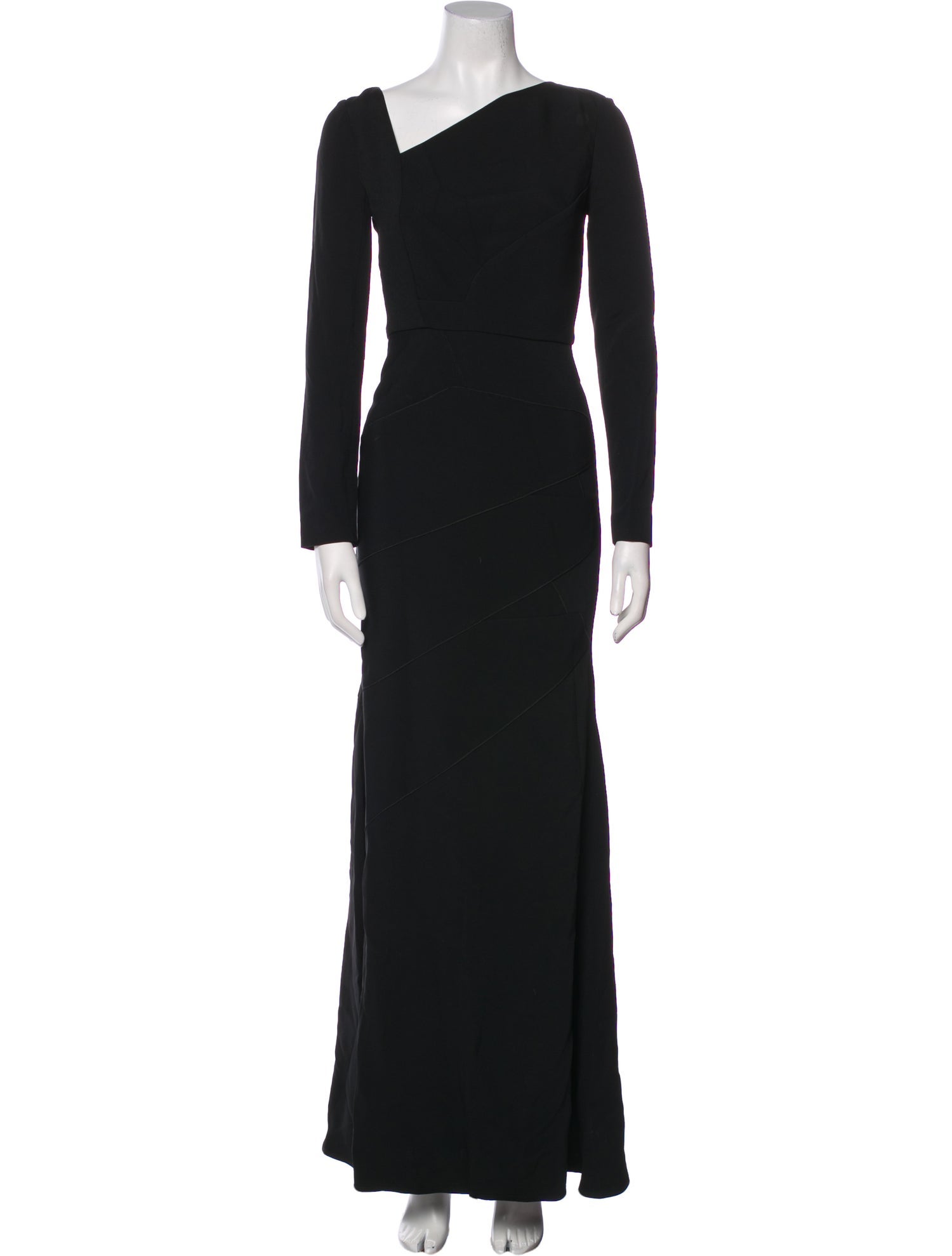 Roland Mouret One-Shoulder Long Dress