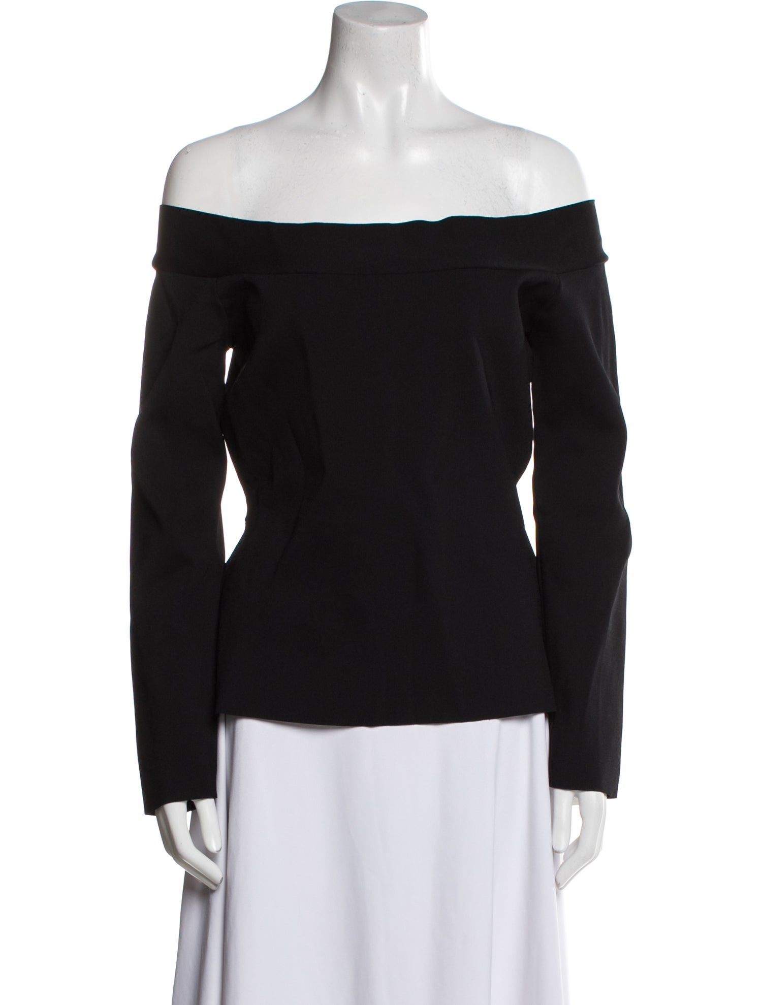 Roland Mouret Off-The-Shoulder Long Sleeve Top