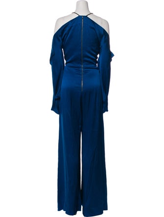 Roland Mouret Silk V-Neck Jumpsuit