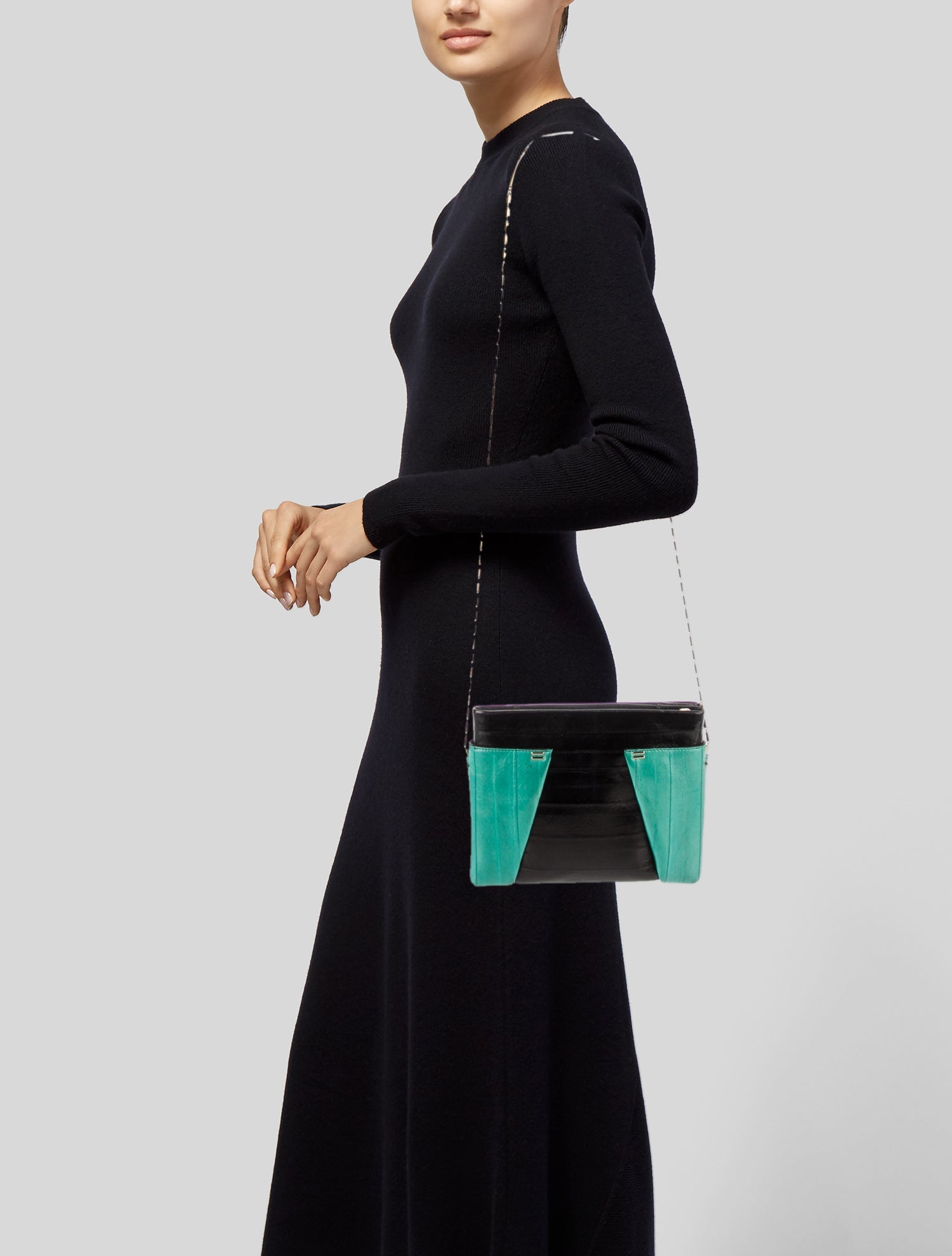 Roland Mouret Leather Clutch